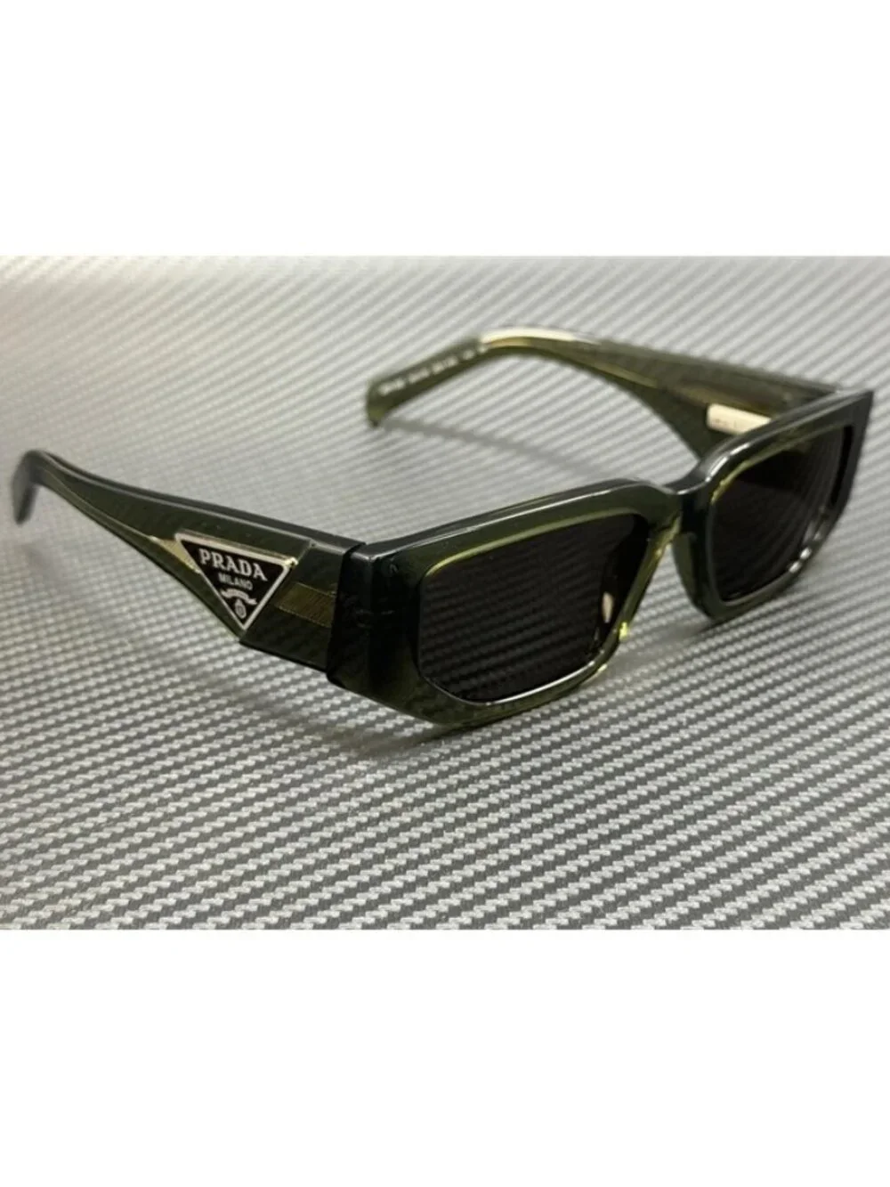 New PRADA Men Military Green Sunglasses 54-18-140